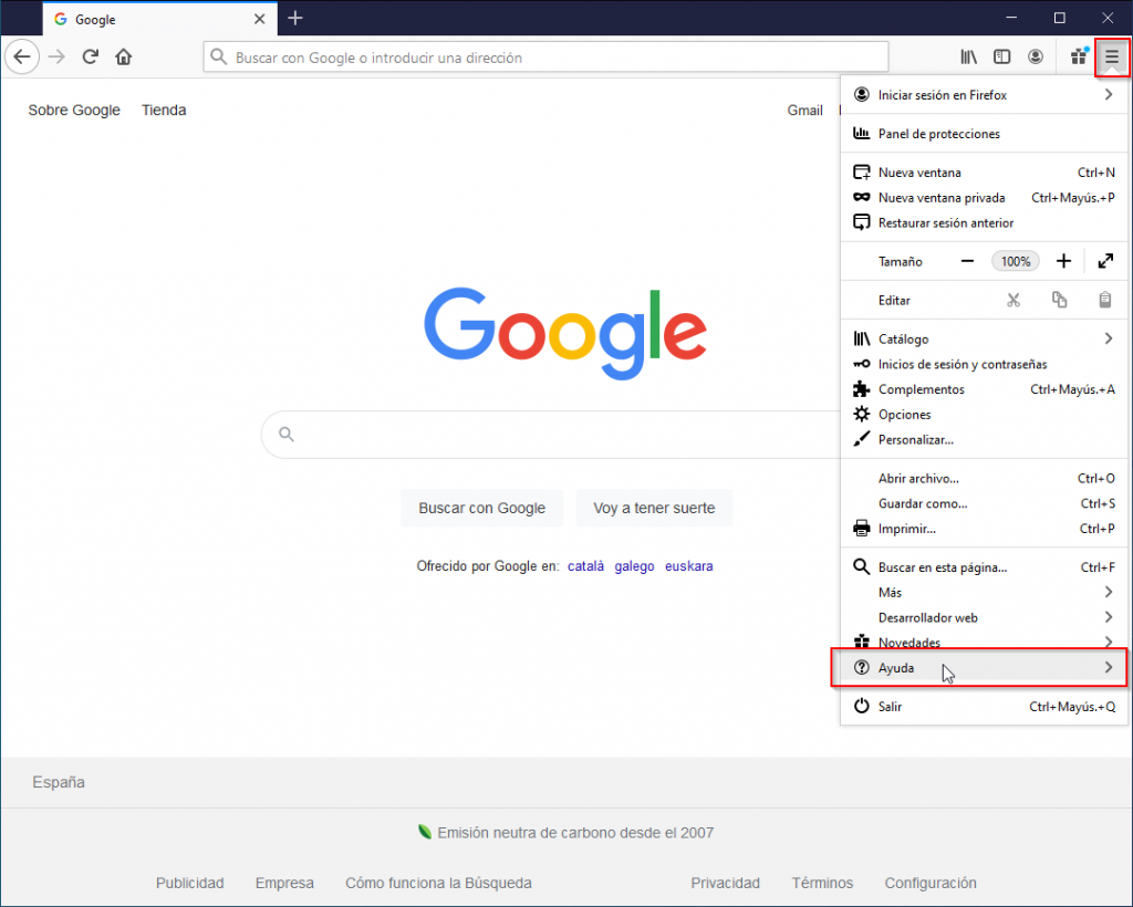 Como instalar el certificado digital en Mozilla Firefox - Actualizando Firefox 01